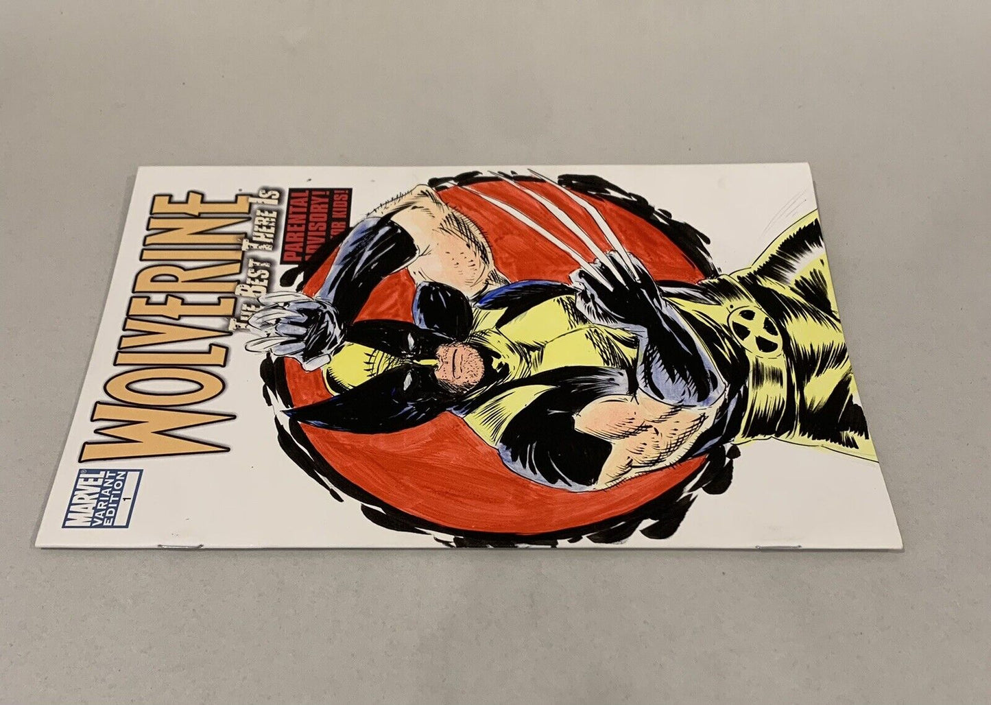 WOLVERINE THE BEST #1 Blank Cover Variant Marvel Comic w Original DAVE CASTR Art