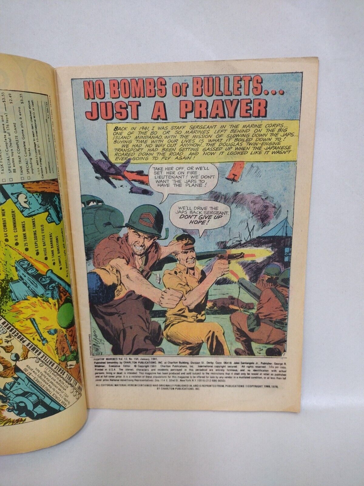 Fightin' Marines (1973) Charlton Military Comic Lot #115 133 149 152 154 158 164