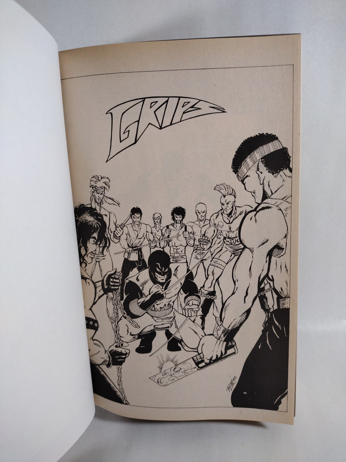 Grips (1986-1990) Custom Bound Silverwolf Comic Omnibus HC ARG DCastr Cover Art