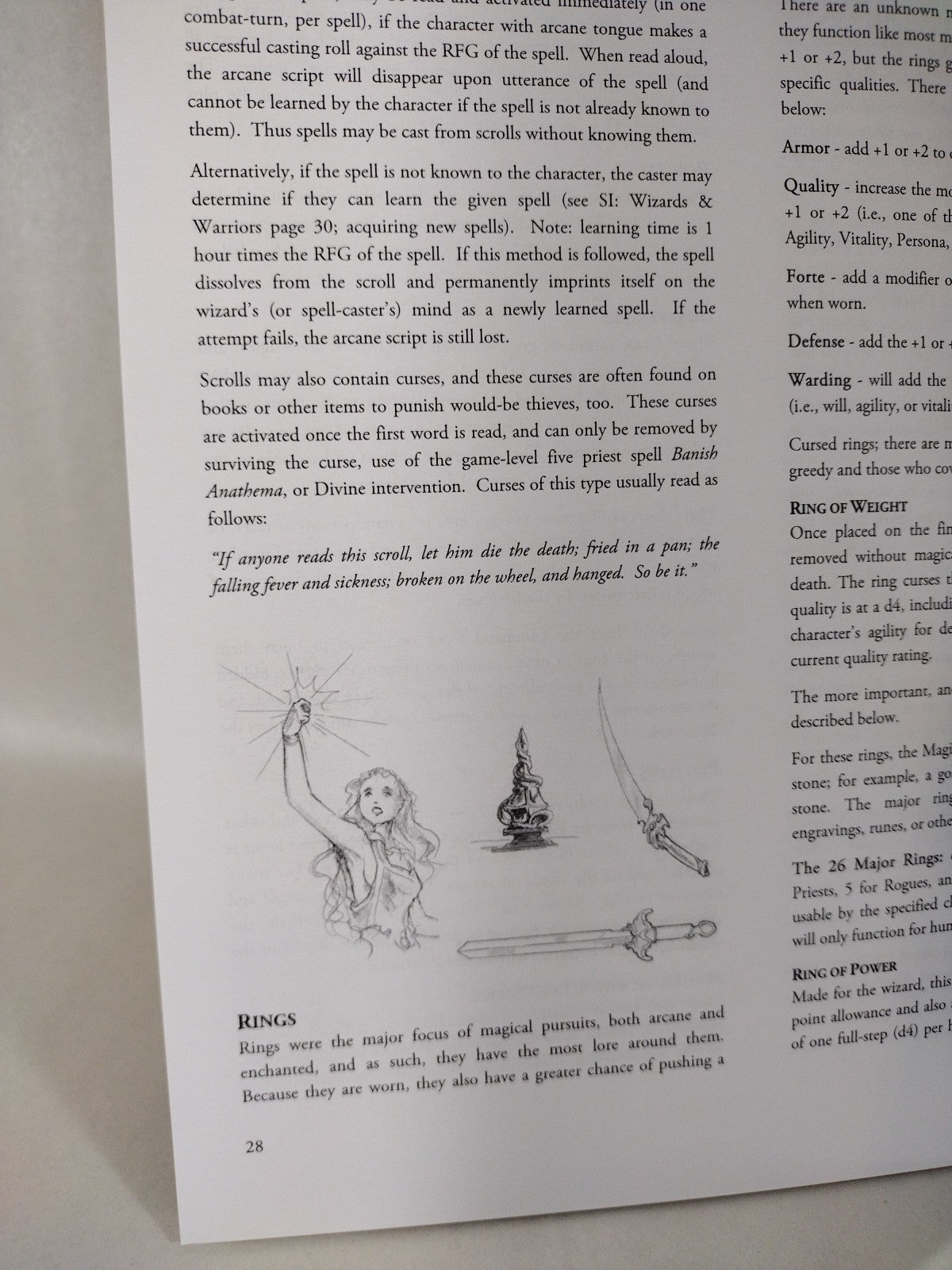 Realms Of Fantasy Monsters & Magic 2015 Sourcebook II w Original Art Mythopoeia