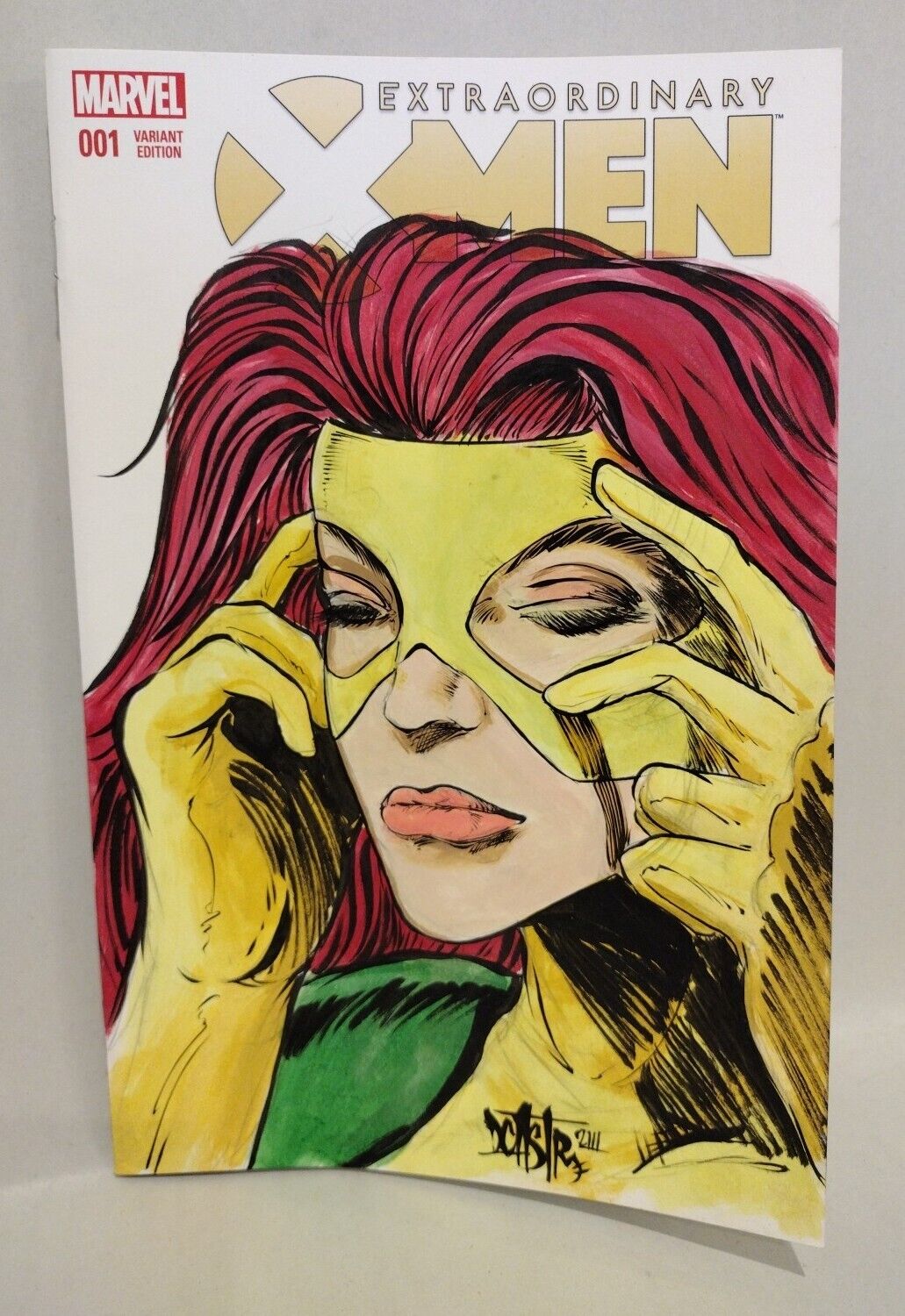 Extraordinary X-Men #1 (2016) Marvel Sketch Cover Variant Comic W Original Art