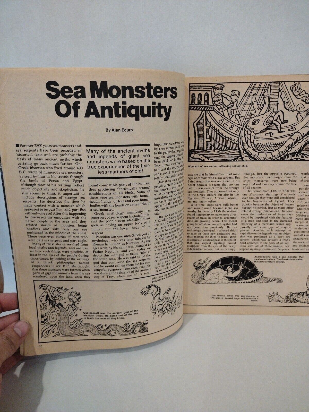 Sea Monster Special Edition (1977) Country Wide Communications Magazine