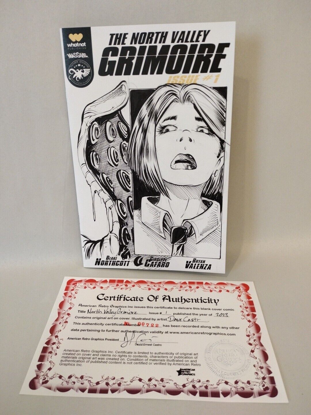 North Valley Grimoire 1 Whatnot Massive Sketch Cover Comic W Original Art DCastr