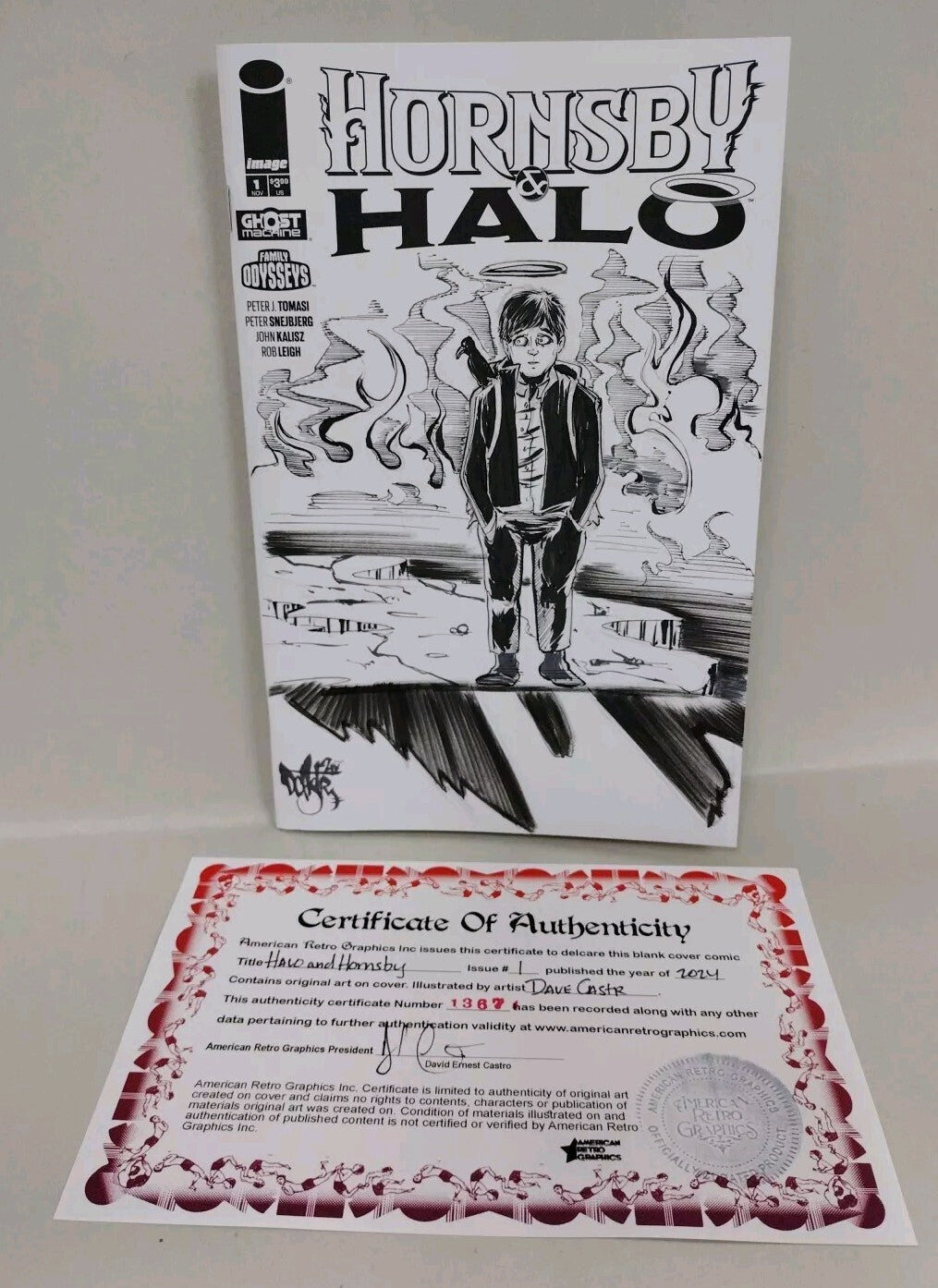 Hornsby & Halo 1 (2024) Ghost Machine Sketch Cover Var W Original Dave Castr Art
