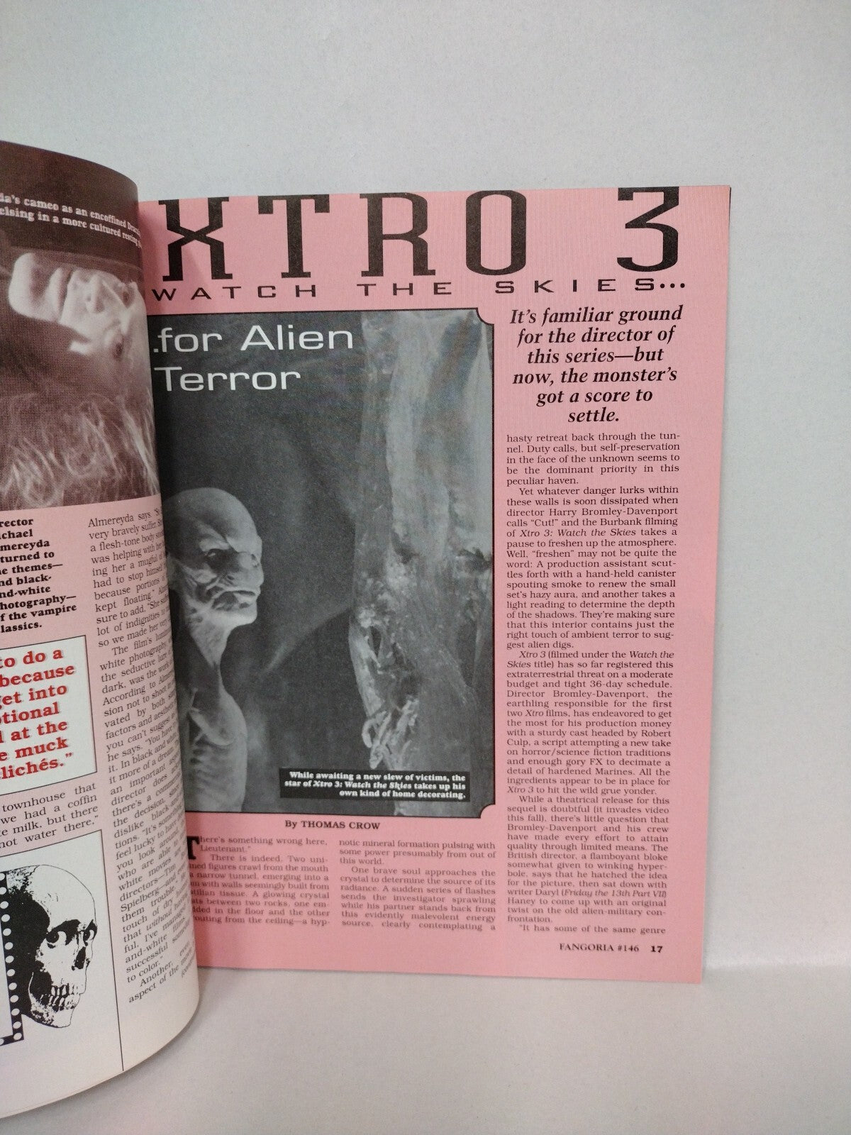 FANGORIA Magazine 146 (1996) Screamers Virtuosity Clive Barker Nadja Xtro 3 VF