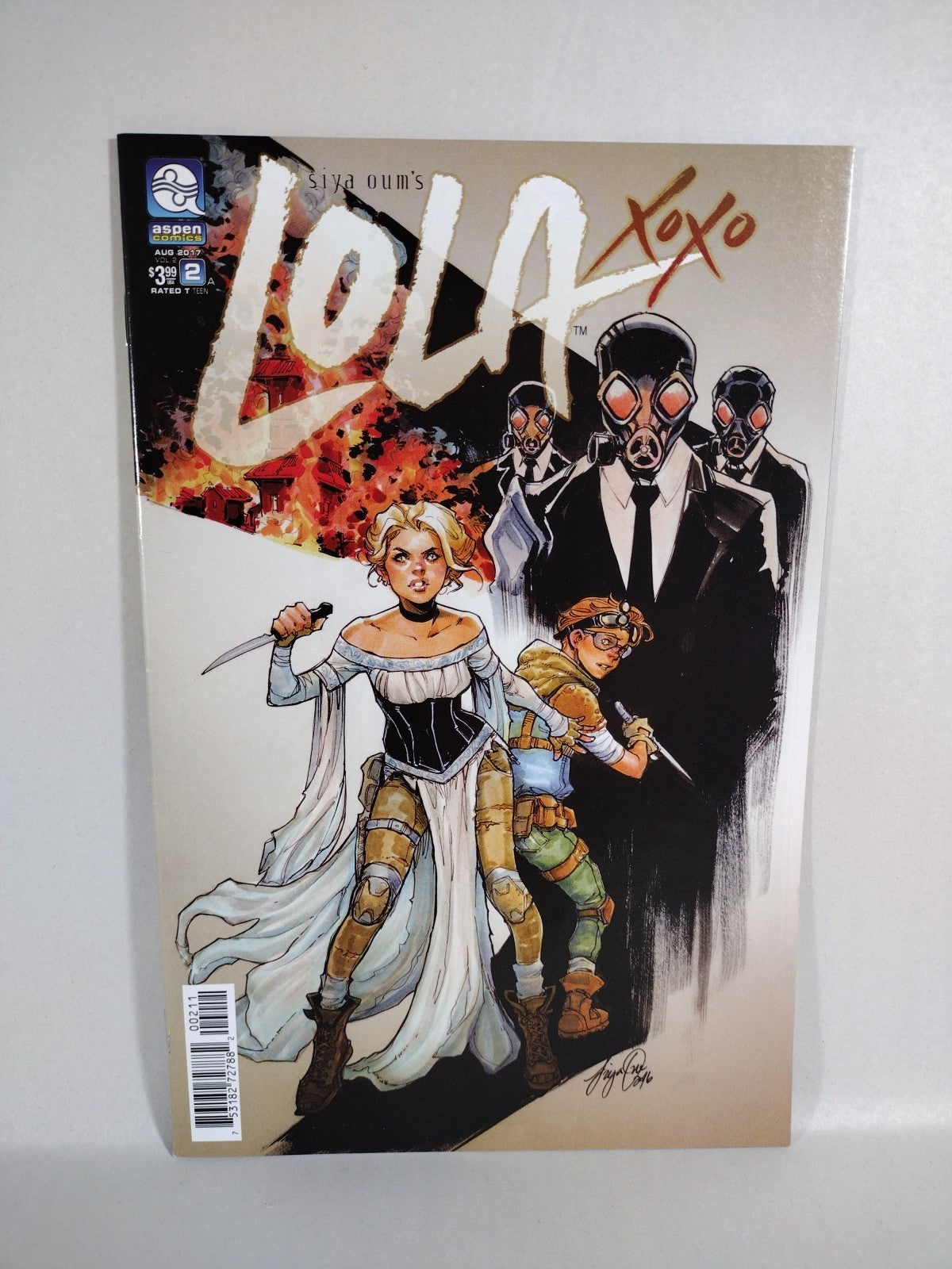 Lola XOXO (2014) Aspen Comic Lot Set 1 2 3 Signed (2017) 2 3 4 5 Siya Oum VF-NM