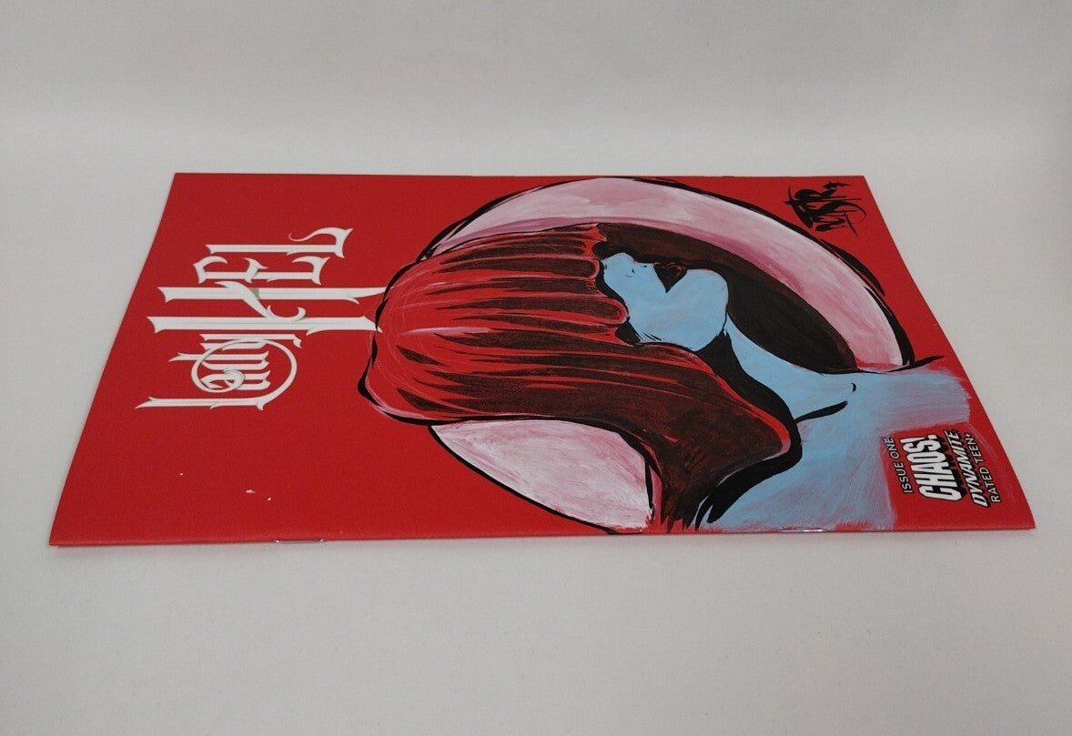 Lady Hel #1 (2022) Dynamite Red Sketch Cover Var Comic w Original Art Dave Castr