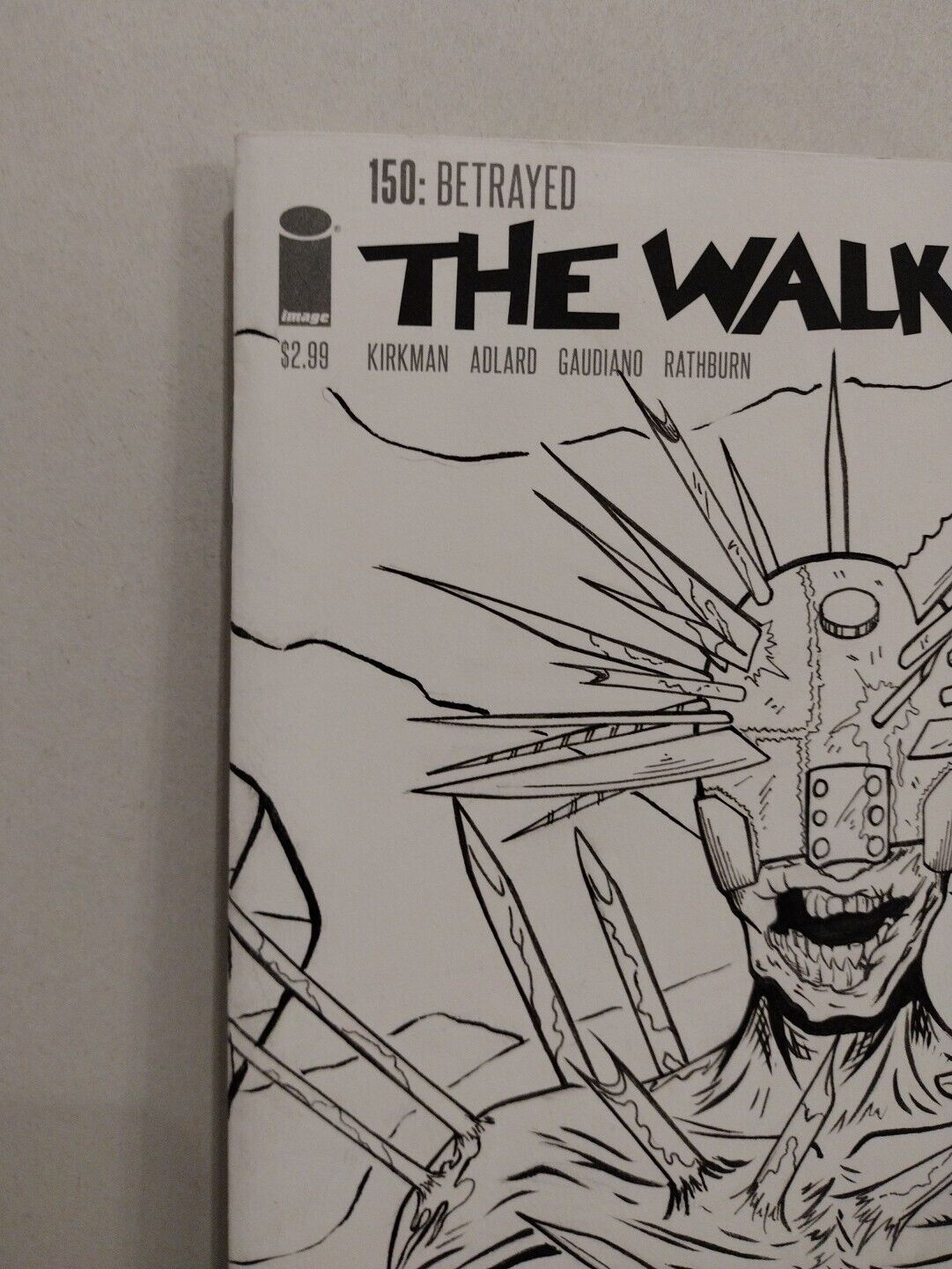 Walking Dead #150 (2016) Sketch Variant Cover Comic W Original Brett Ruppert Art