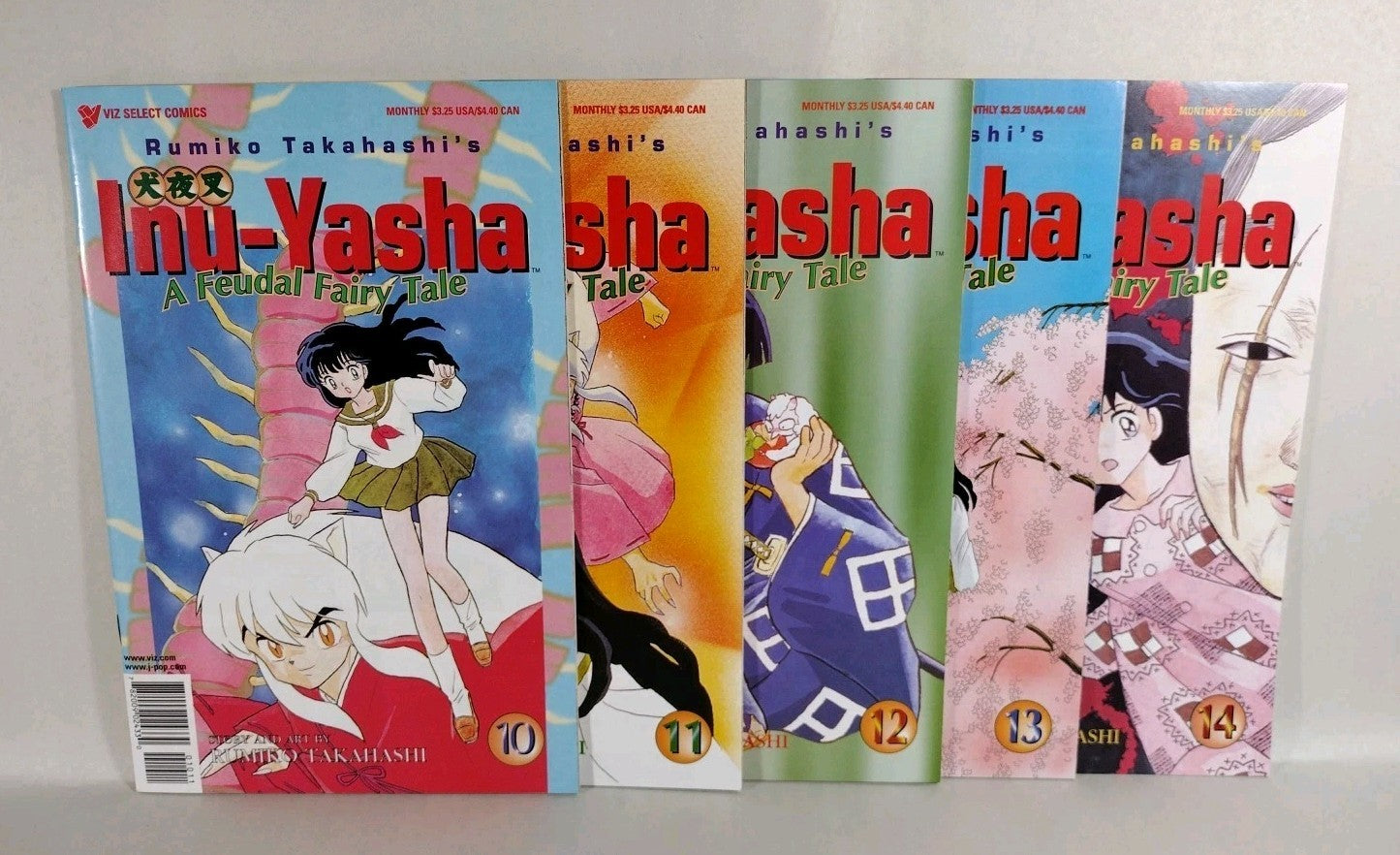 Inu-Yasha (1998) Rumiko Takahashi Viz Comic Lot #10 11 12 13 14 VF-NM