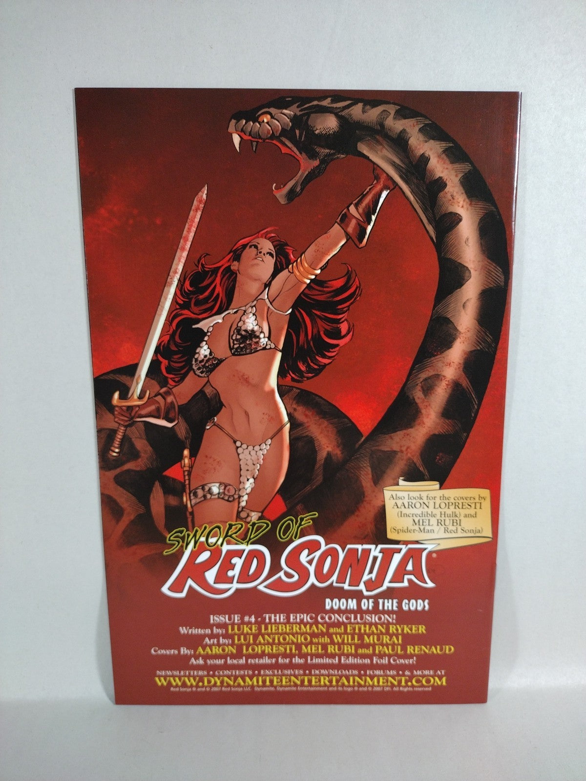 Red Sonja Doom Of The Gods (2008) Complete Dynamite Comic Lot + One More Day +