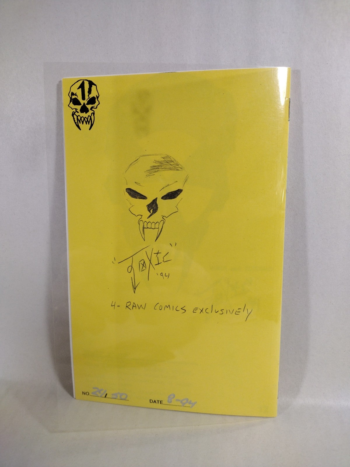 Toxic Studios (1994) Signed #'d And Remarked Ashcan Clear Cover Horror Comic
