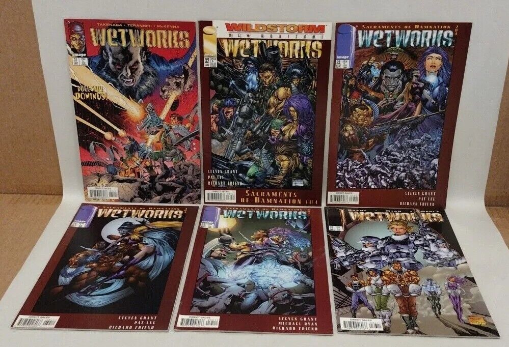 Wetworks (1997) Image Comic Lot Set #31 32 33 34 35 36 Sacraments Of Damnation