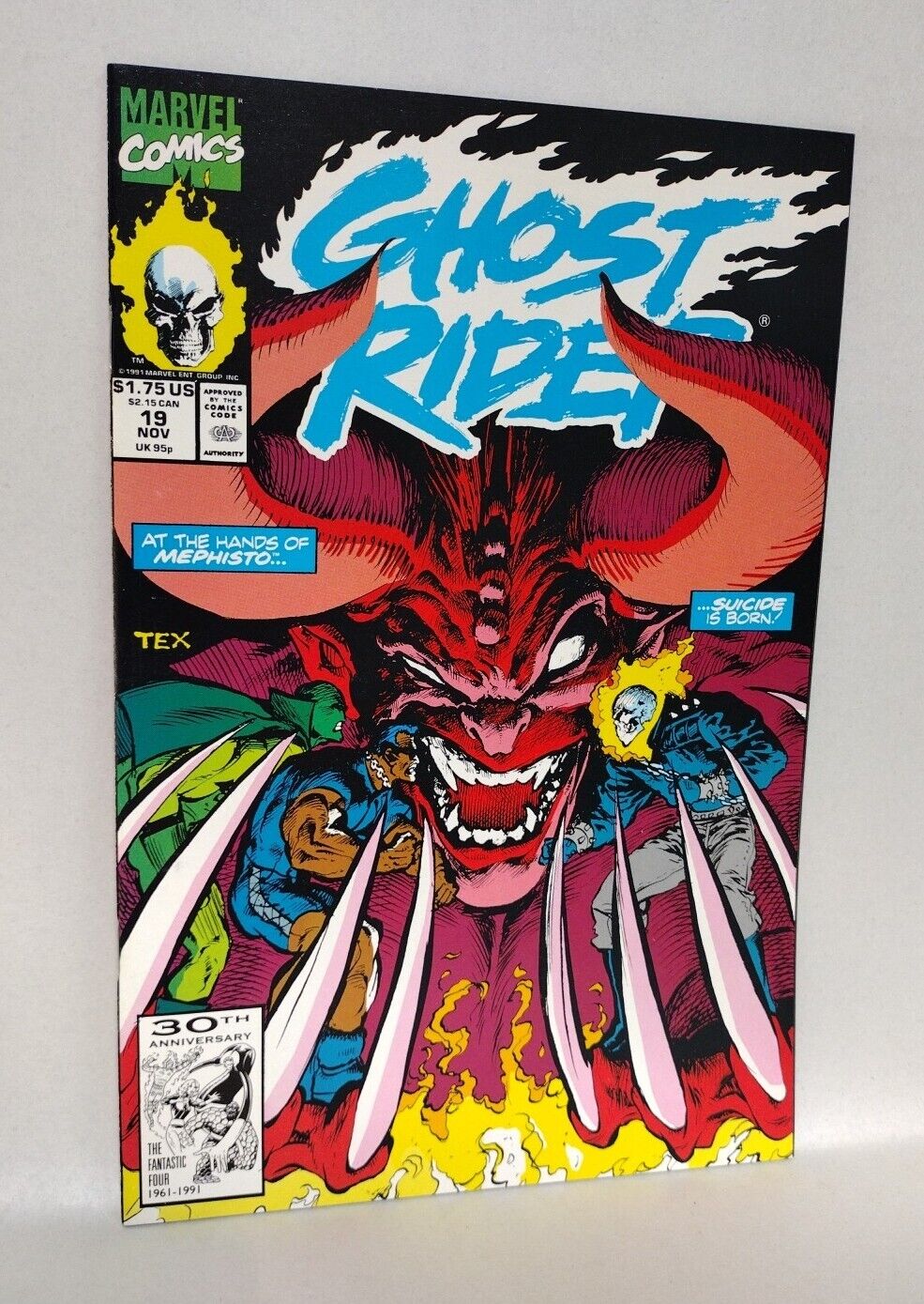 Ghost Rider (1990) Marvel Comic Set Lot #17 18 19 20 21 Mark Texeira VF-NM