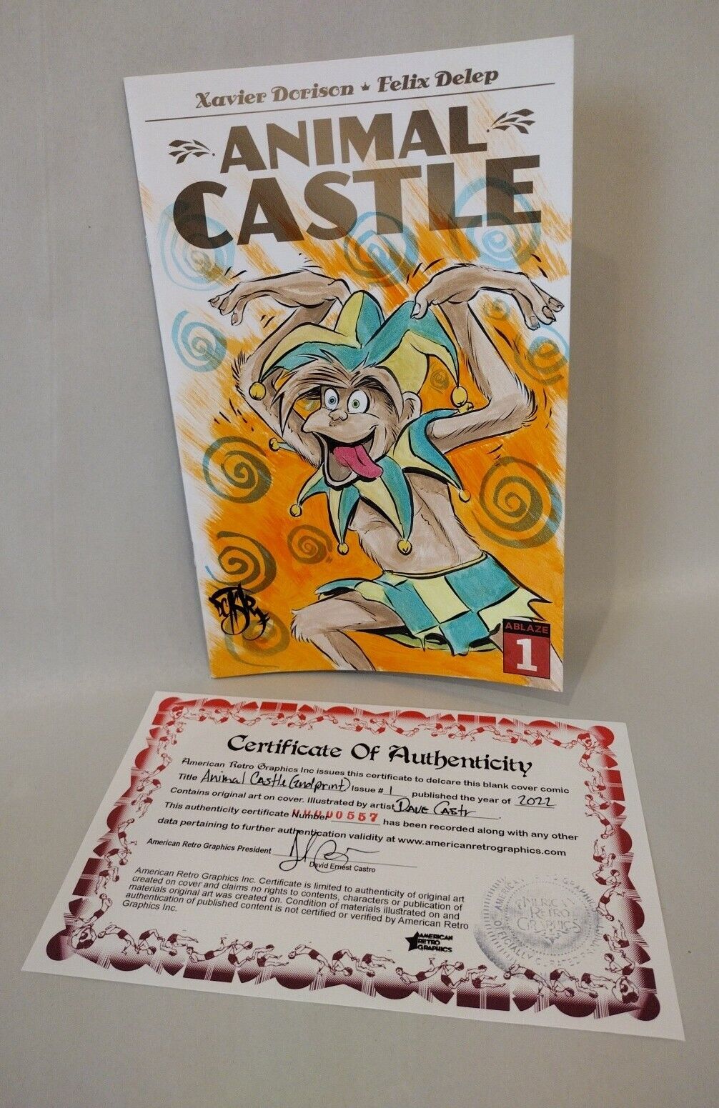 Animal Castle 1 (2022) Ablaze Sketch Cover Variant Comic w Original DCastr Art