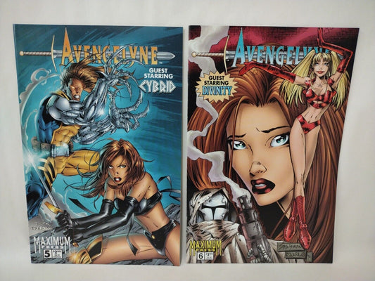 Avengelyne (1996) Maximum Press Comic Lot Vol 2 #5 6 Blindside 1st Appearance