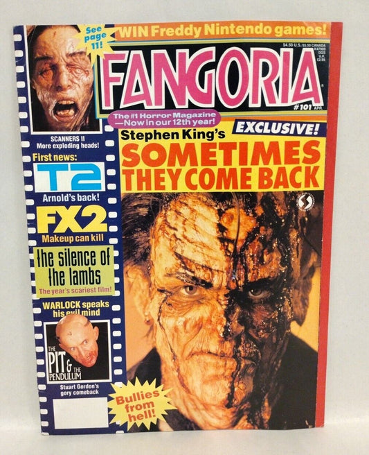 FANGORIA Magazine #101 (1991) Stephen King Sometimes They Come Back FX2 Scanners