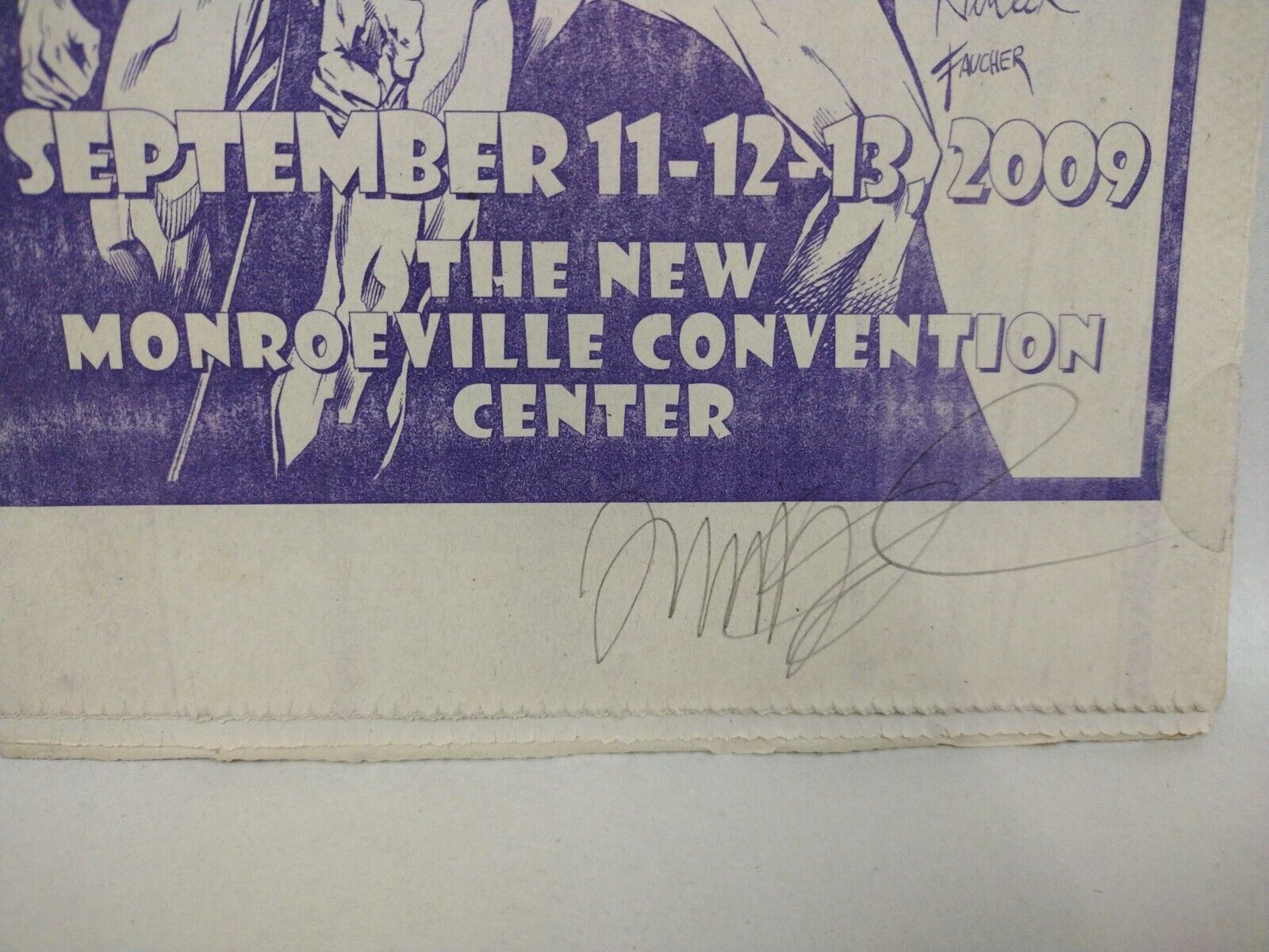 Pittsburgh Comic Con (2009) Newspaper Mailer Signed Tim Vigil