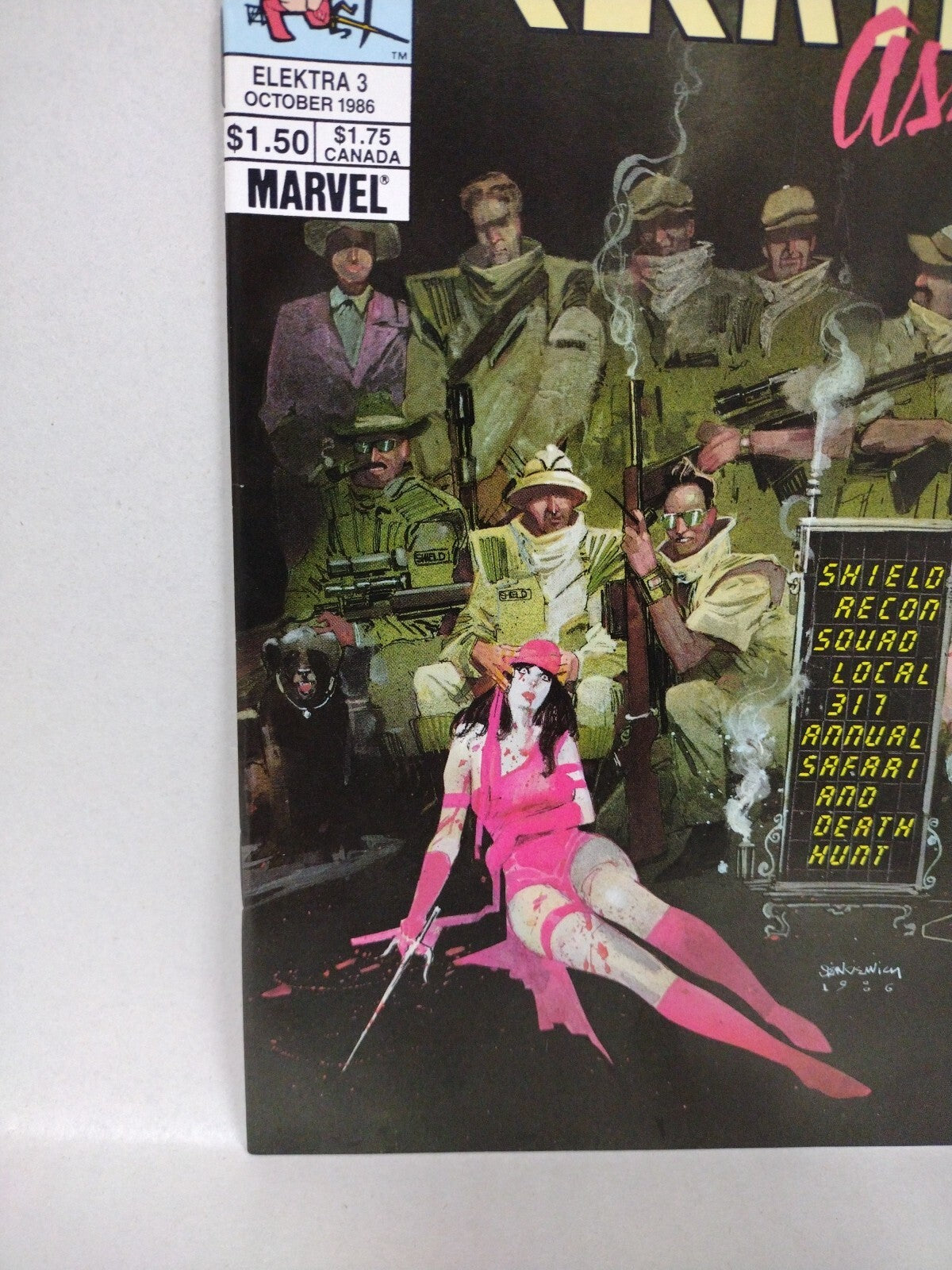 Elektra Assassin #3 (1986) Marvel Comic Bill Sienkiewicz NM