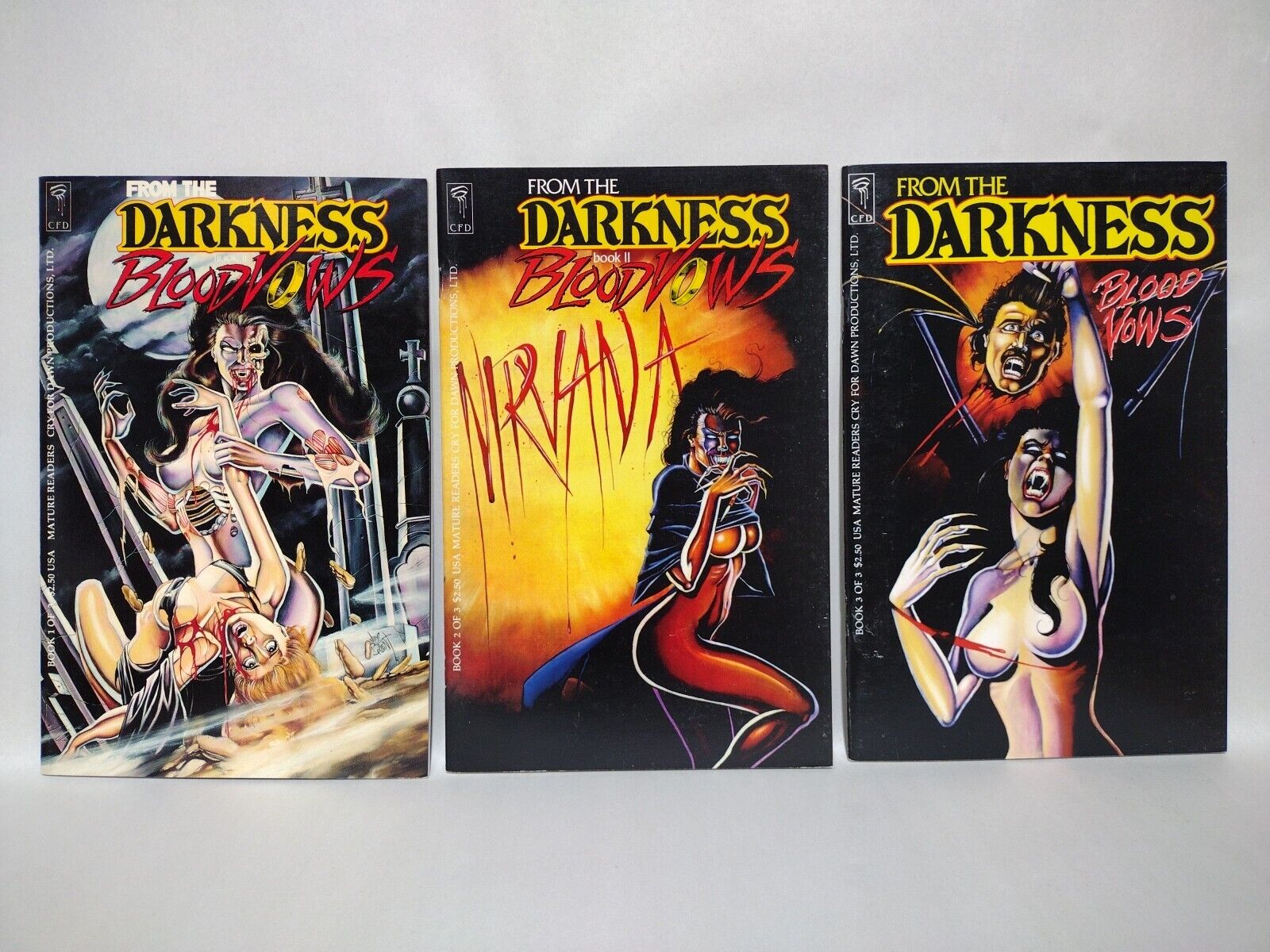 From the Darkness Book II Blood Vows (1992) 1 2 3 Complete Series CFD Jim Balent