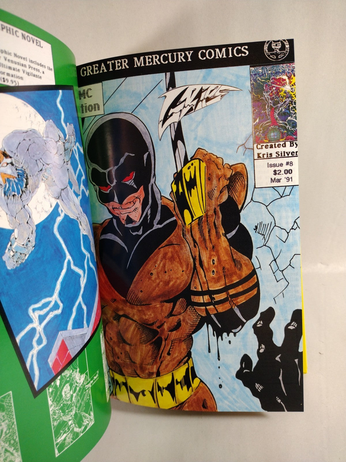 Grips (1986-1990) Custom Bound Silverwolf Comic Omnibus HC ARG DCastr Cover Art
