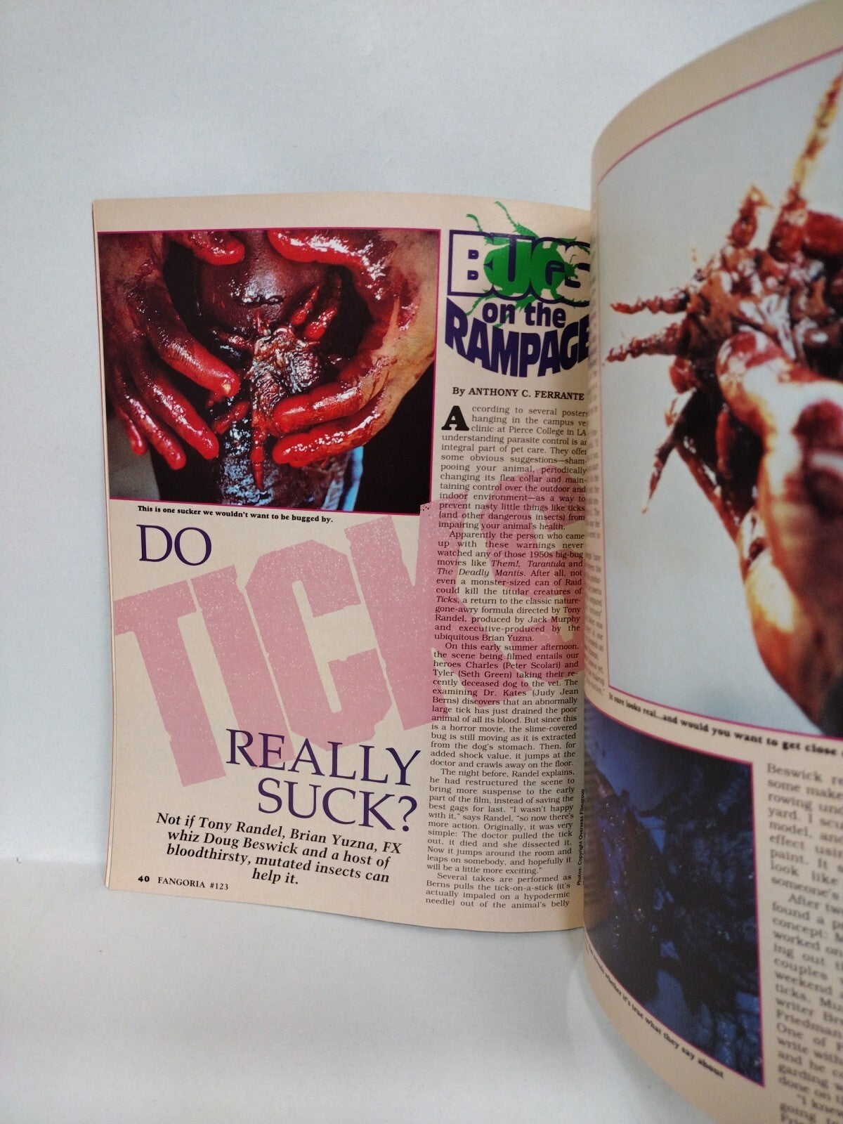 FANGORIA Magazine 123 (1993) Stephen King Tommy Knockers Needful Things Ticks VF