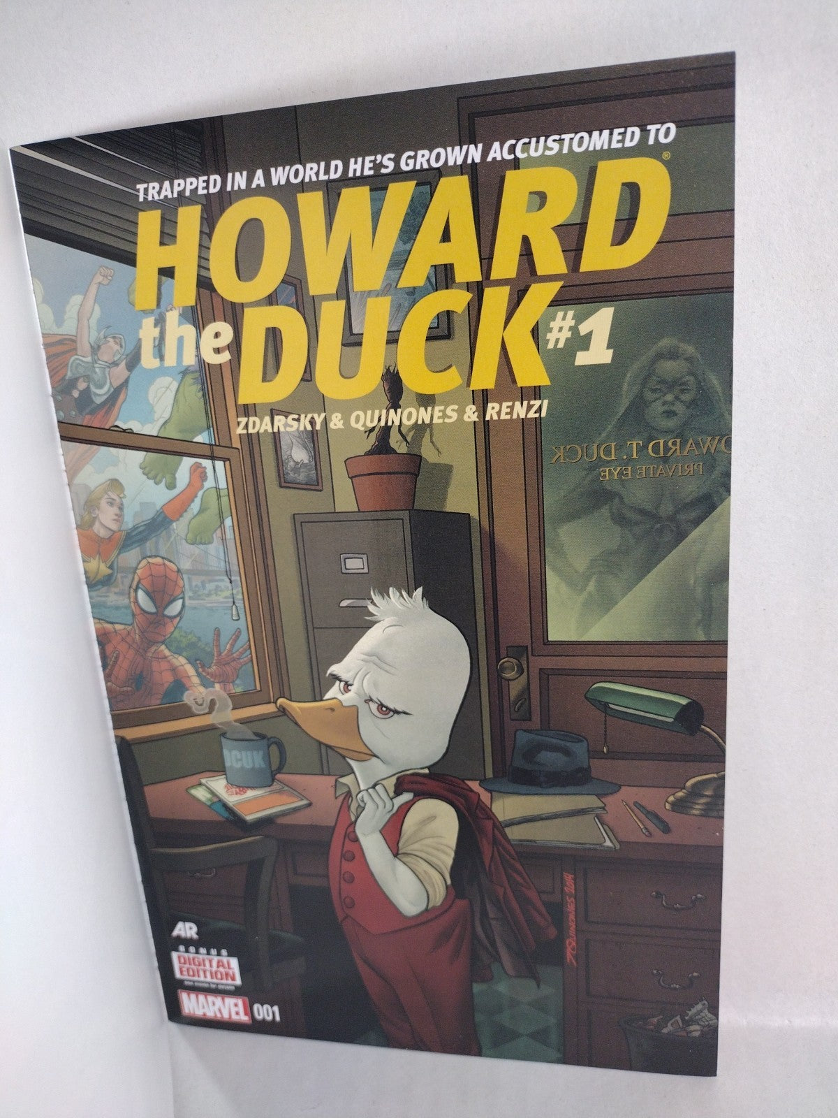 Howard the Duck 1 (2015) Marvel Sketch Cover Variant Comic W Original DCastr Art