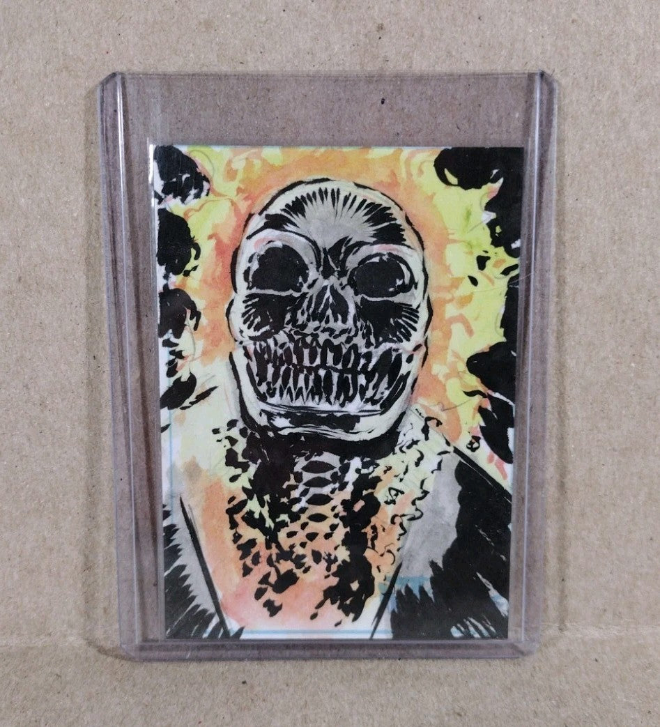 Dave Castr Crusin (2025) OAC Sketch Card W Original Marvel Ghost Rider Art ACEO