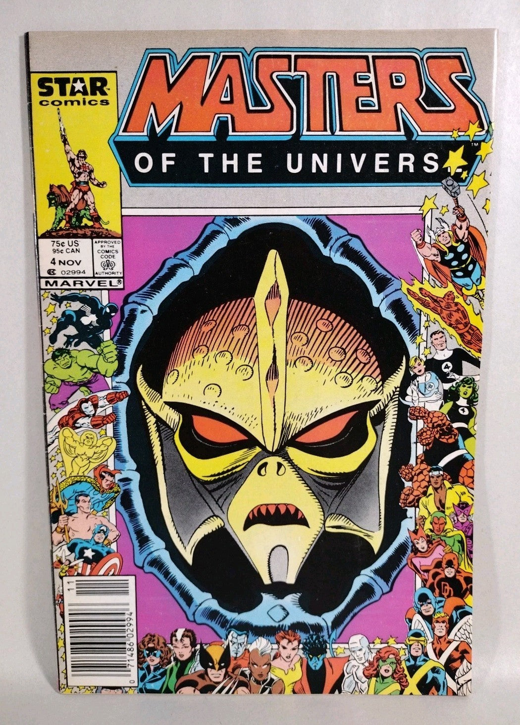 Masters Of The Universe #4 (1986) Marvel Comic Hordak Cover Fine Newsstand