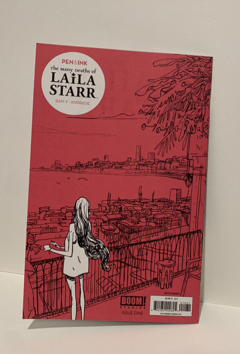 LAILA STARR, THE MANY DEATHS OF #1 Blank Variant Cover W Original Art Dave Castr