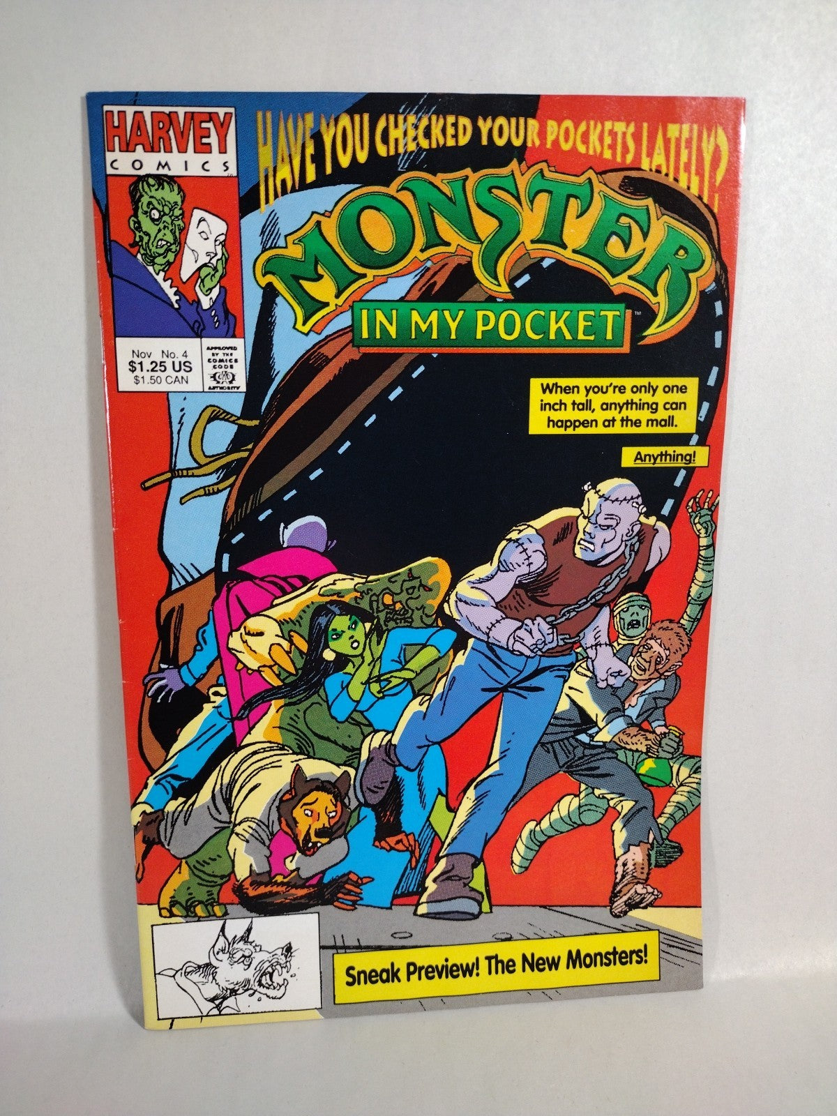 Monster In My Pocket (1991) Complete Harvey Comic Lot #1 2 3 4 VF NM