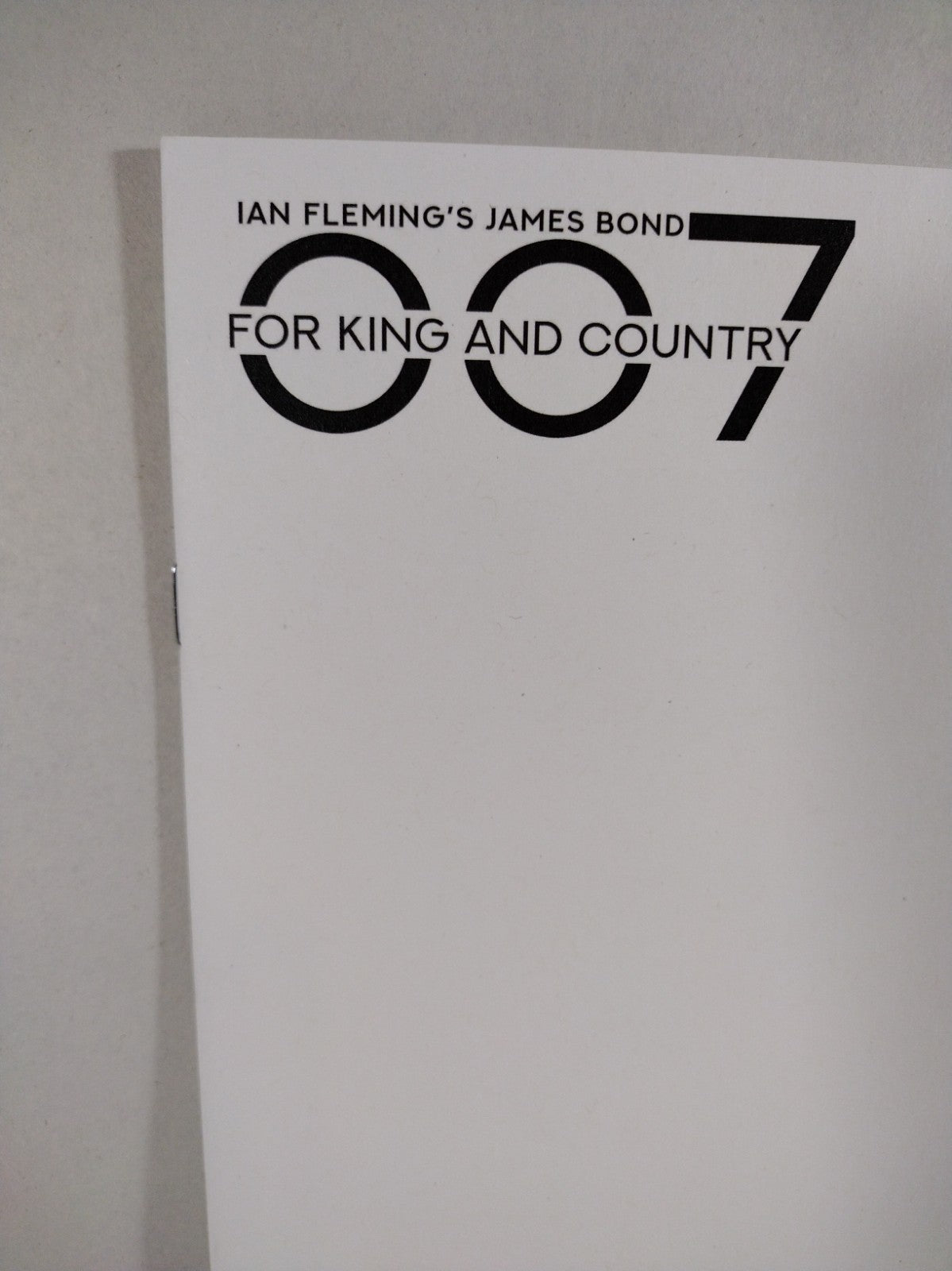 007 For King And Country #1 (2023) Dynamite Blank Sketch Cover Comic New NM