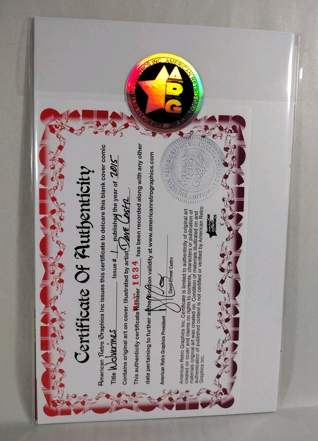 Wolverines #1 (2015) Marvel Sketch Cover Variant Comic W Original Dave Castr Art