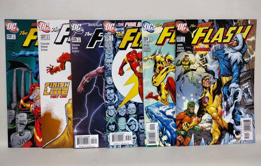 FLASH (2005) DC Comic Lot Set #223 224 225 226 227 228 Geoff Johns Reverse VF/NM