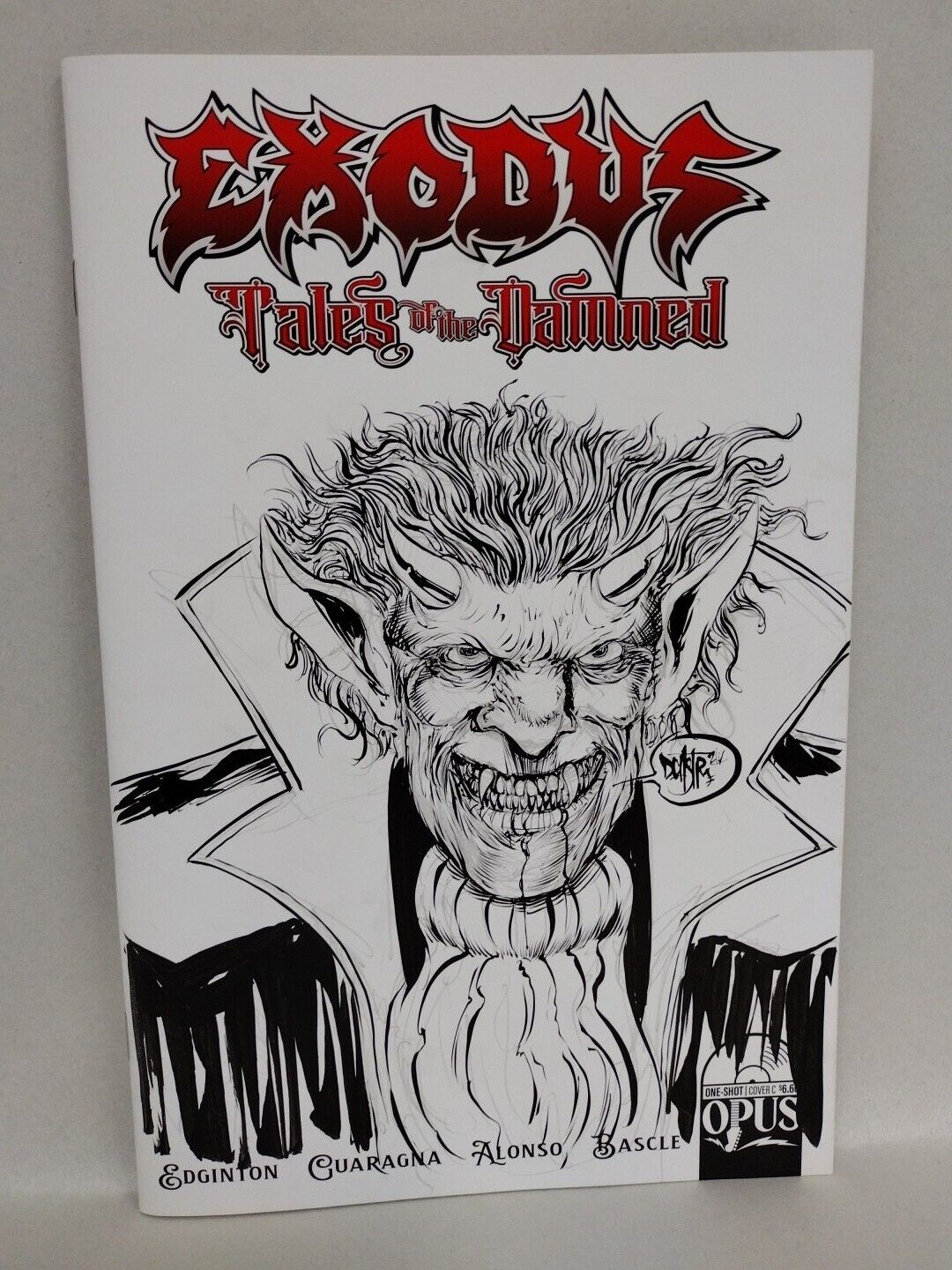 Exodus Tales Of The Damned (2023) Opus Comic Sketch Cover W Original DCastr Art