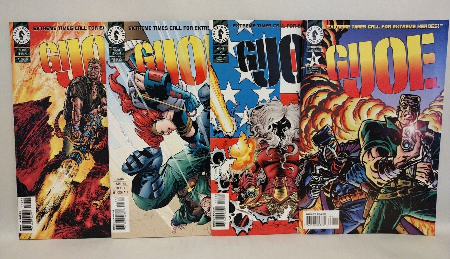 GI Joe (1995) Complete Dark Horse Extreme Comic Lot Set #1 2 3 4 1st Iron Klaw