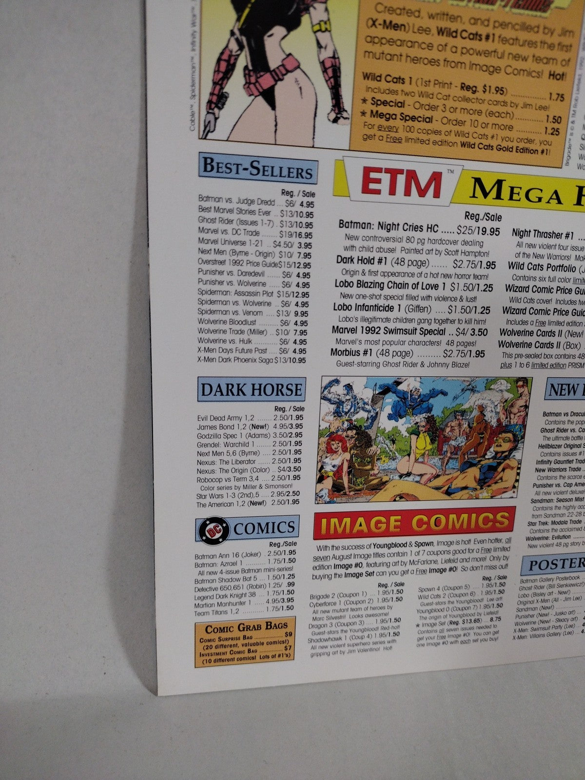 Rare Wizard Magazine (1992) Jim Lee All-Star Fanfest San Diego Padres Giveaway