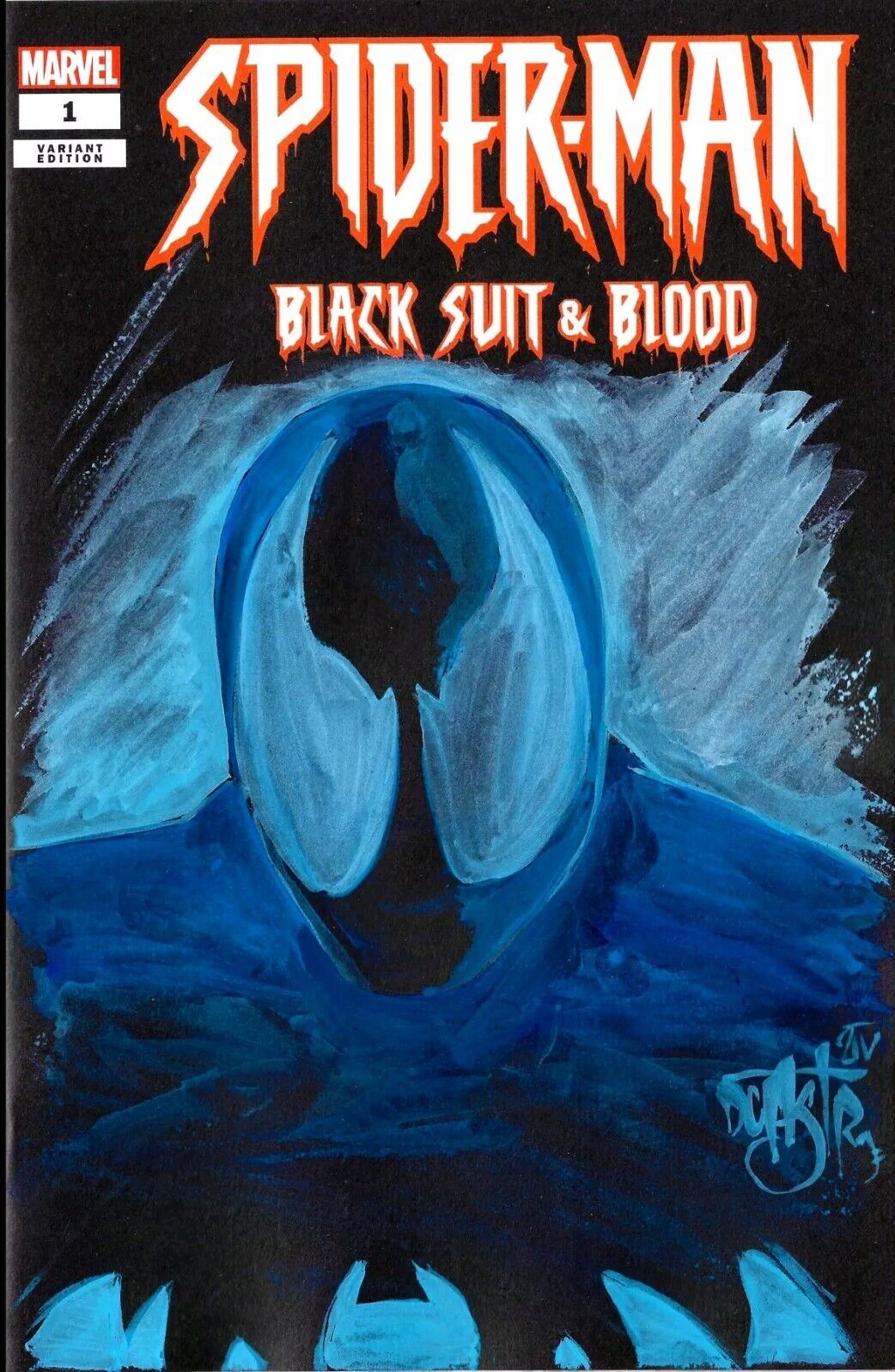 Spider-Man Black Suit & Blood #1 (2024) Marvel Sketch Var Comic W Original Art