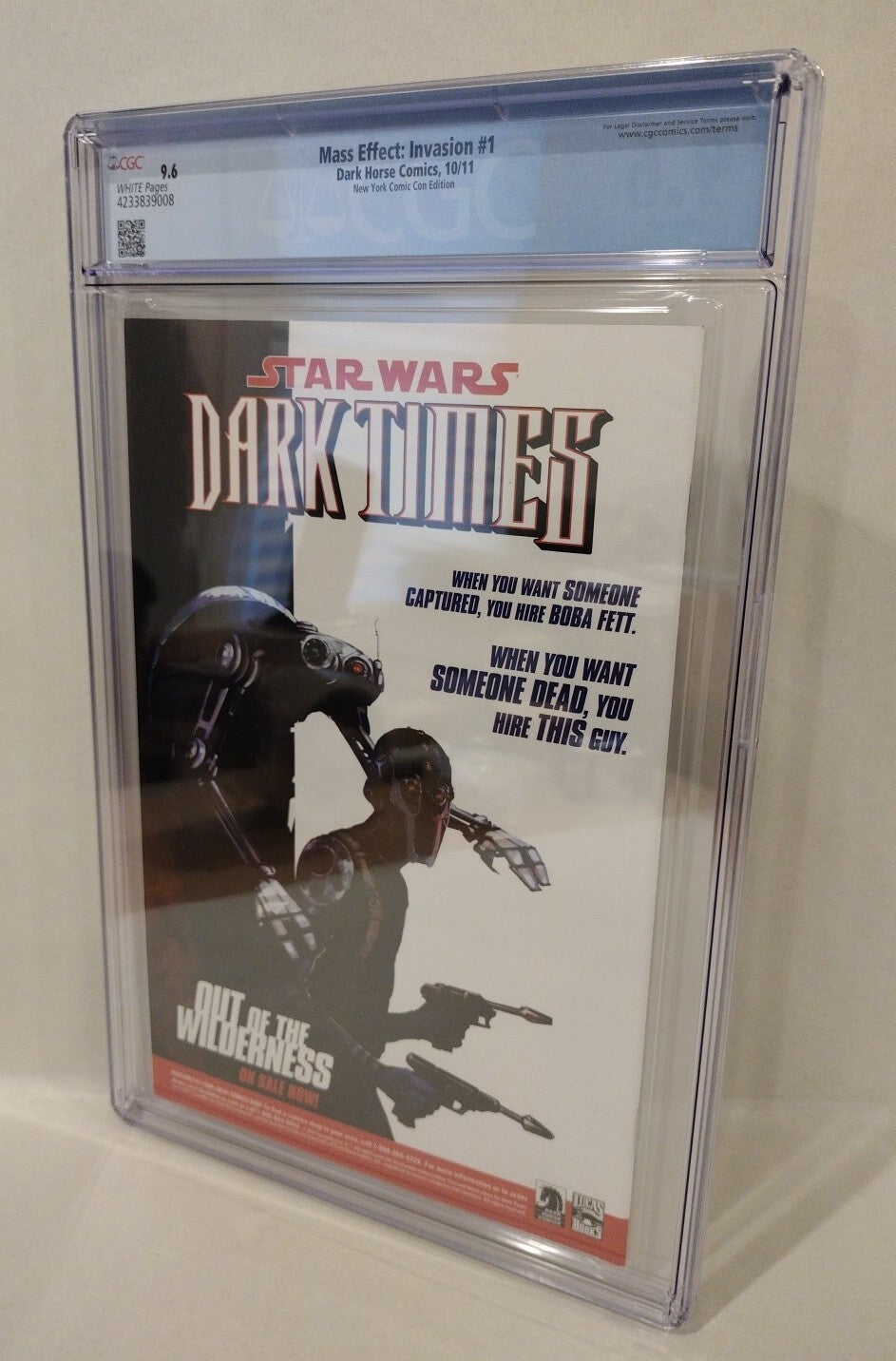 Mass Effect #1 (2011) Dark Horse NYCC Ben Huen Variant Comic LTD 500 CGC 9.6