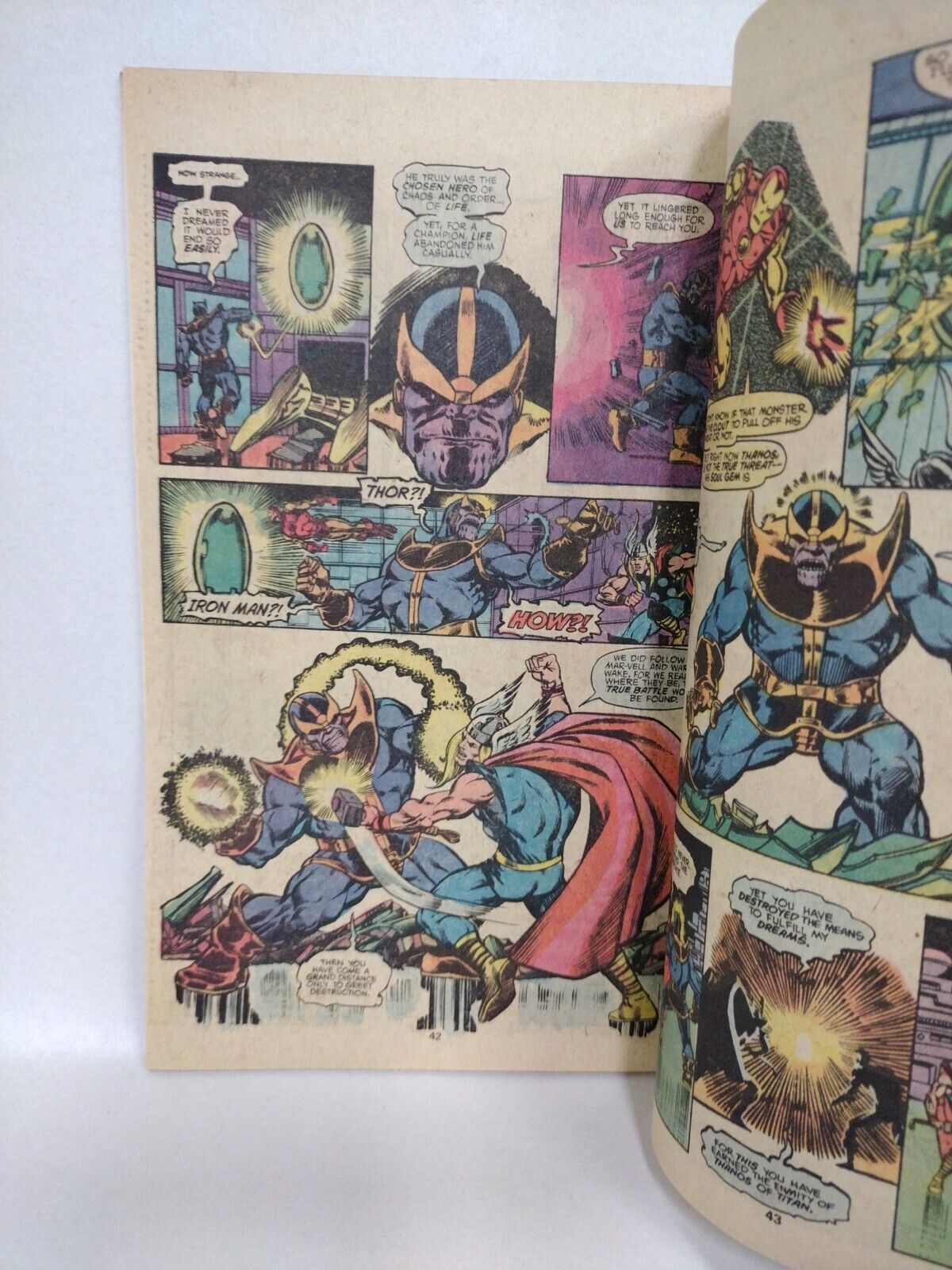 Avengers Annual #7 (1977) Marvel Comic Thanos Death Of Adam Warlock Starlin F-VF