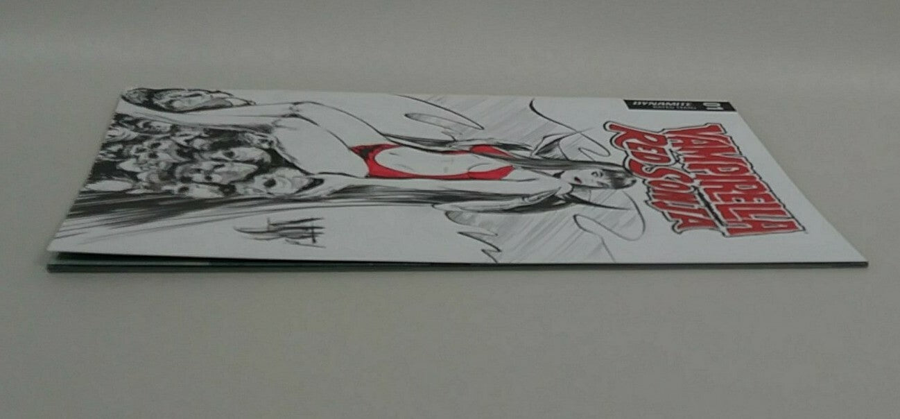 Vampirella Red Sonja #1 (2019) Dynamite Sketch Cover Comic W Original DCastr Art