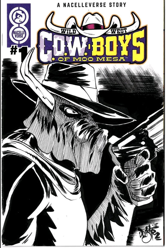 Cowboys Of Moo Mesa #1 (2025) Nacelle Comic Sketch Cover W Original DCastr Art