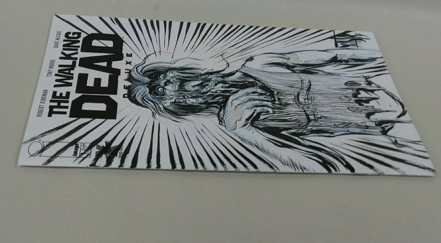 Walking Death Deluxe #1 Sketch Cover Variant Comic W Original DCastr Art ARG 