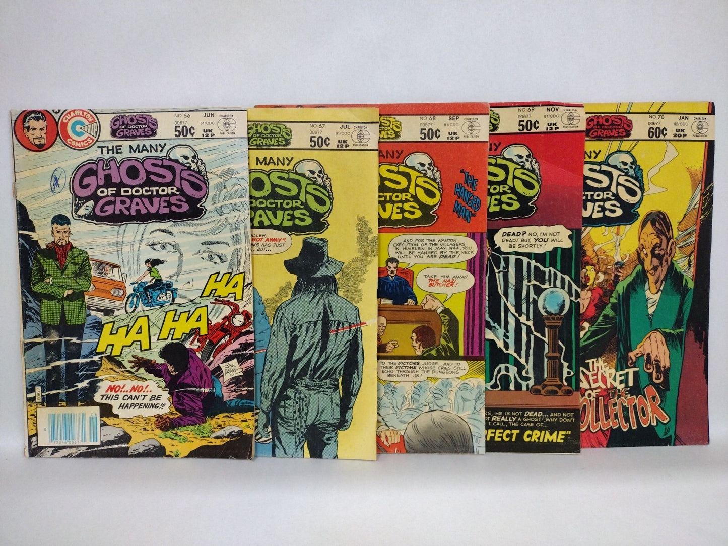 Many Ghost Of Doctor Graves (1981) Carlton Comic Lot #66 67 68 69 70 GD-VG 