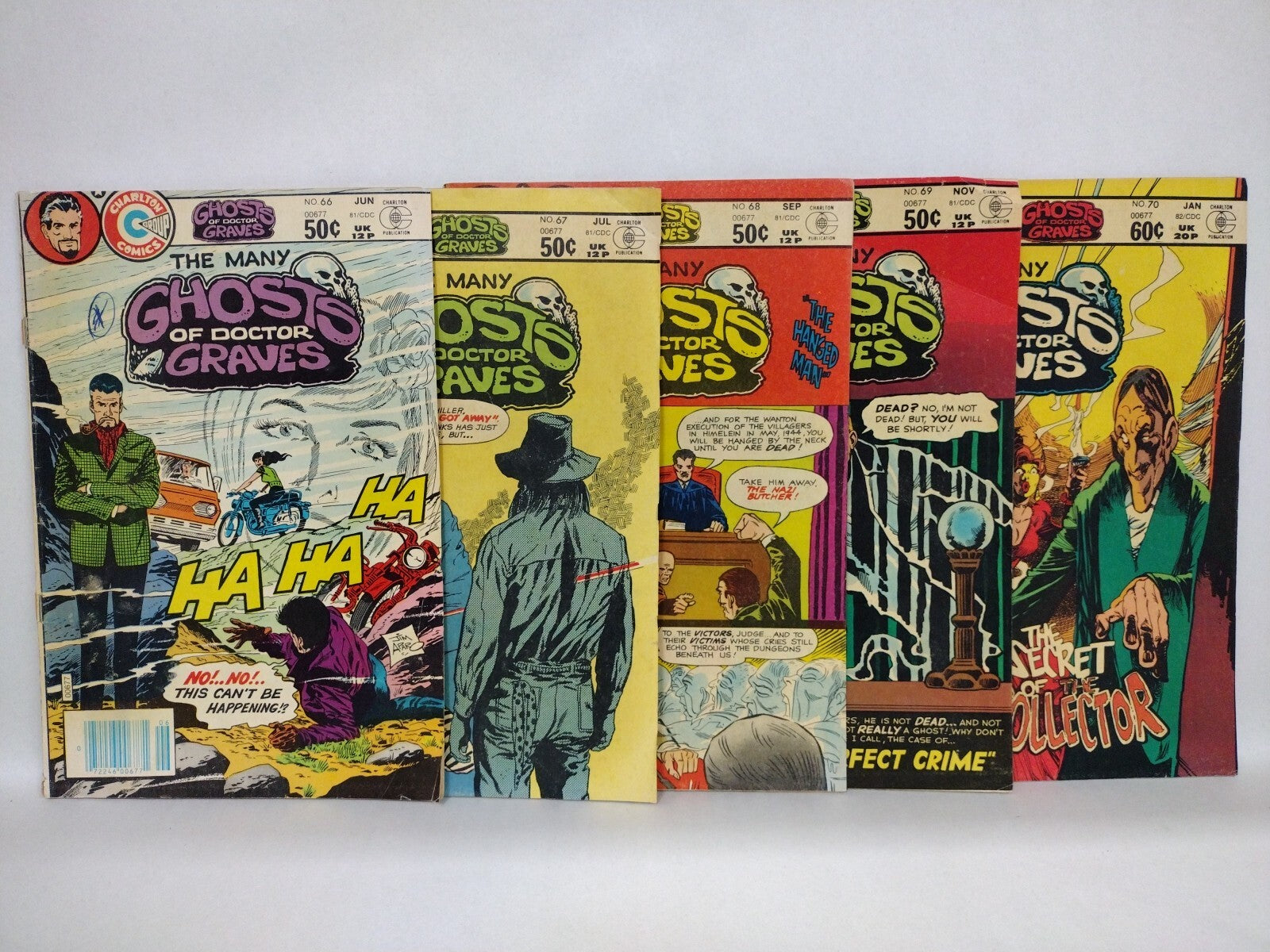 Many Ghost Of Doctor Graves (1981) Carlton Comic Lot #66 67 68 69 70 GD-VG 