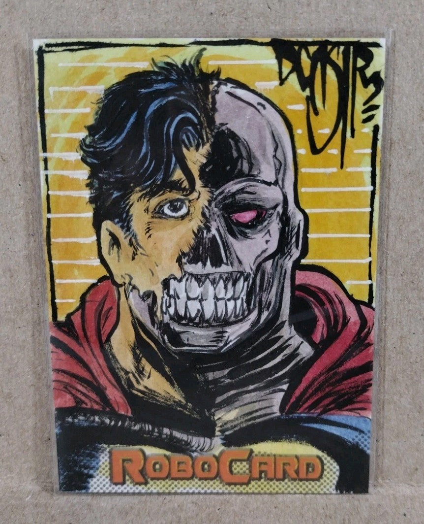 Robocard (2026) ARG Sketch Card W Original DCastr Cyborg Superman Art
