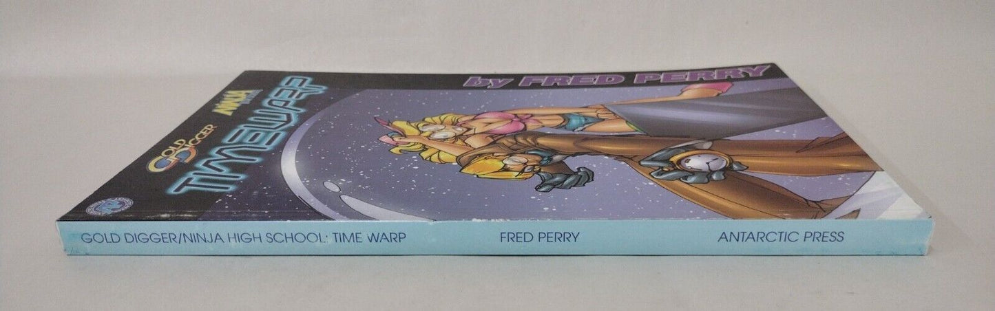 Gold Digger Ninja Highschool Timewarp (2000) Antarctic Press TPB Fred Perry SC