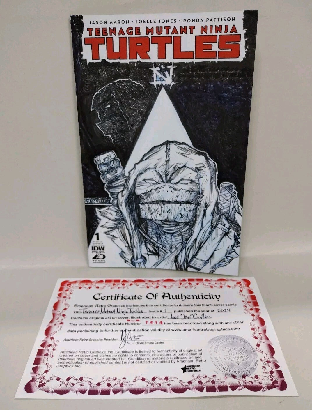 Teenage Mutant Ninja Turtles 1 (2024) IDW Sketch Cover Var W Original JAG Art