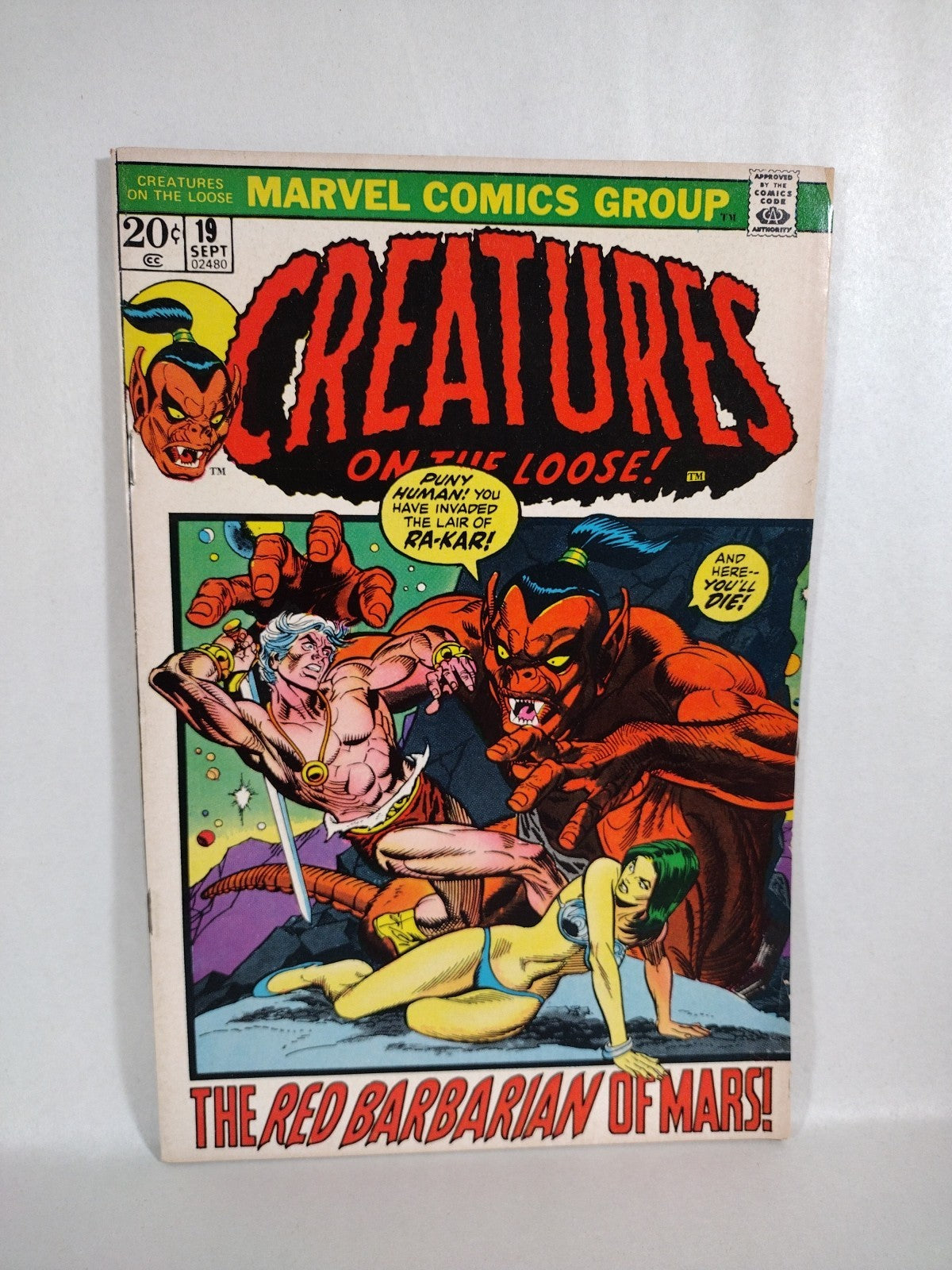 Creatures On The Loose (1971) Marvel Comic Lot #16 18 19 20 21 Warrior Of Mars