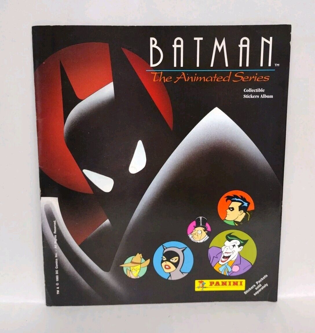 Batman Animated Series (1993) Unused Panini Sticker Album Book