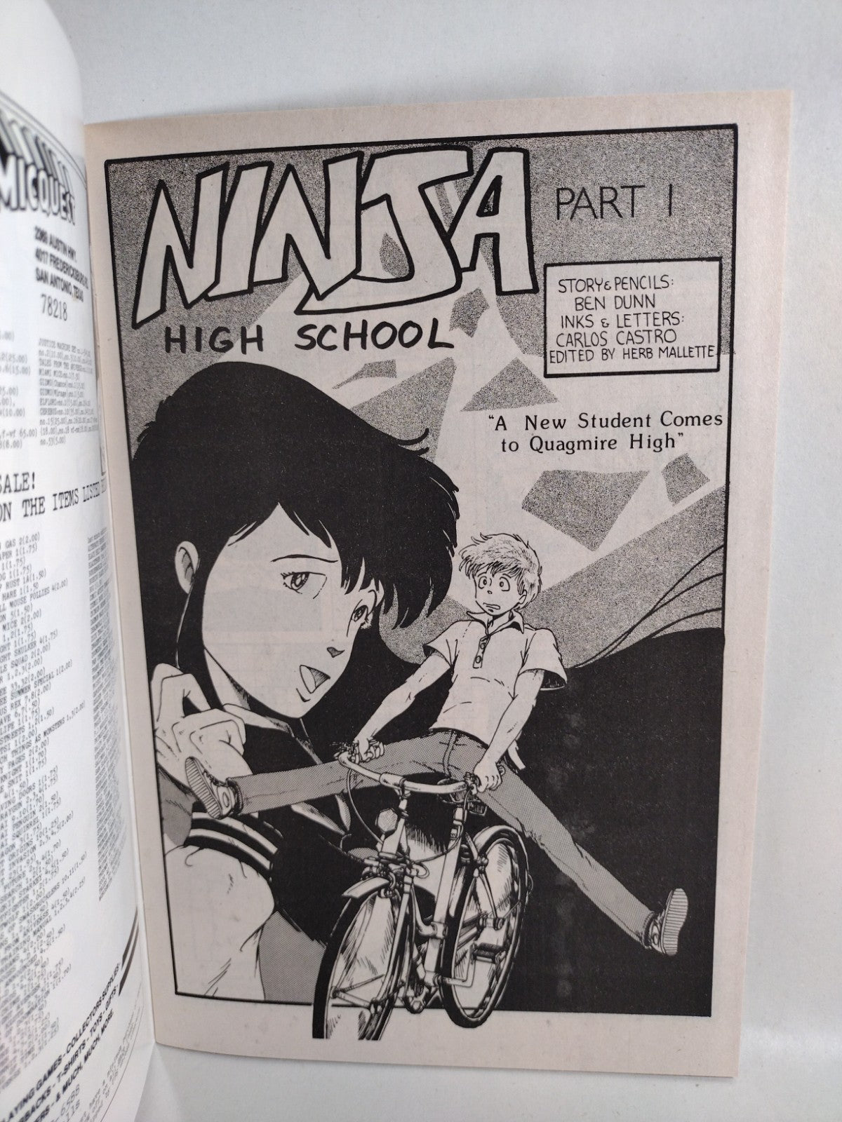 NINJA HIGH SCHOOL 1987 Complete Antarctic Comic Mini Series 1 2 3 1st Appearance